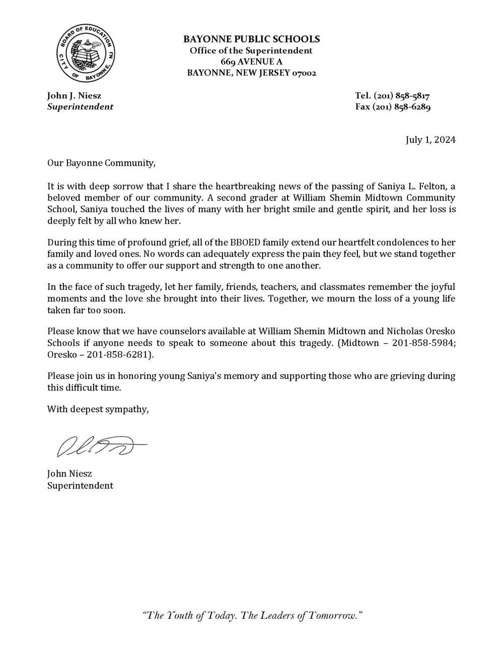  Passing Announcement Young Student